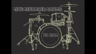 DRUM Track - Straight Beat  - 79 BPM