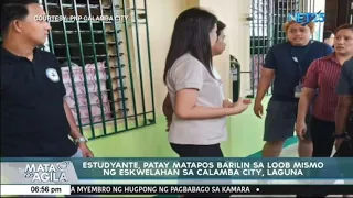 Estudyante, patay matapos barilin sa loob mismo ng eskwelahan sa Calamba City, Laguna