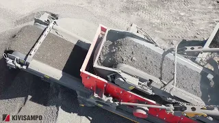 Terex Finlay I-120RS crushing asphalt in FINLAND