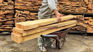 Woodworking Skill Hardwood to Amazing Coffee Table Living Room || Furniture Carpenter Making