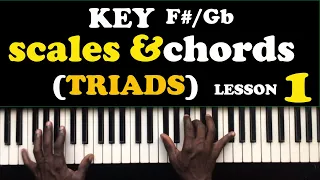 Complete Crash Course Piano Tutorials Key F#/Gb Scales And Chords (lesson 29)