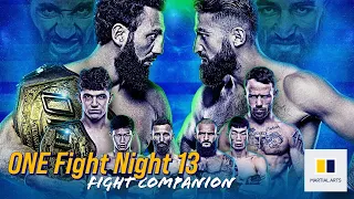 ONE Championship Fight Night 13 | LIVE Fight Companion | Allazov vs Grigorian