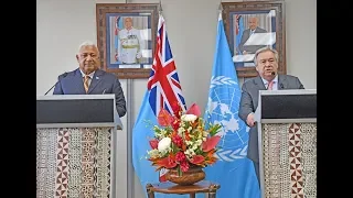 Fijian Prime Minister & UN Secretary-General joint press brief statement