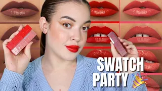 NEW MAYBELLINE SUPERSTAY VINYL INK LIPSTICK! SWATCHES + REVIEW!