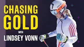 Lindsey Vonn Spends Final Training Session With Rivals | Chasing Gold | Pyeongchang 2018 | Eurosport