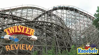 Twister Review, Knoebels Wooden Roller Coaster | Sequel to Mr. Twister at Elitch Gardens