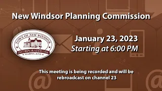 New Windsor Planning Commission 1-23-2023
