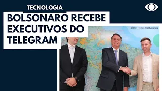 Jair Bolsonaro falou sobre liberdade de expressão com executivos do Telegram