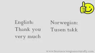 Basic Norwegian Expressions and Words with Pronunciation