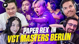 Streamer's reactions to Paper Rex in #VCT Master Berlin | Paper Rex VALORANT