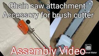 Chain saw attachment Accessory for brush cutter|26mm|28mm| It Is Suitable For All Type Brush Cutters