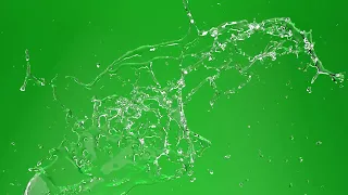 Realistic Water Splash Green Screen effect || water effect green screen video