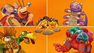 Fire Haven - All Monsters Sounds and Animations | My Singing Monsters