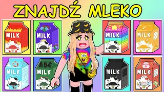 ZNALAZŁAM ULTRA RZADKIE MLEKO ⭐️🥛 Roblox Find The Milks #1