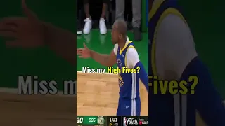 Andre Iguodala with the POWER HUG to Wiggz! #shorts #warriorsvsceltics #nbahighlights #basketball