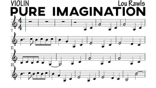 PURE IMAGINATION Violin Sheet Music Backing Track Play Along Partitura