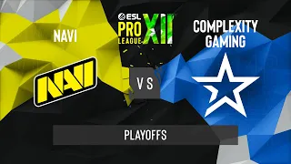 CS:GO - Natus Vincere vs. Complexity [Nuke] Map 1 - ESL Pro League Season 12 - Playoffs - EU