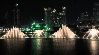 DUBAI fountains Time to say goodbye CON TE PARTIRÈ Andrea Bocelli SARAH BRIGHTMAN