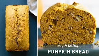 Healthy Pumpkin Bread | Perfect fall breakfast or dessert