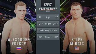 Alexander Volkov Vs. Stripe Miocic : UFC 4 Gameplay (Legendary Difficulty) (AI Vs AI) (PS5)