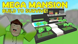 I Made Big Luxury Mansion in Roblox Build to Survive!