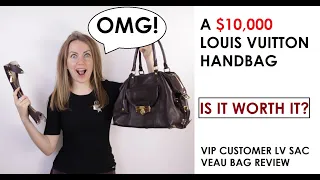 *$10000 LV VIP PURSE REVIEW* Louis Vuitton Sac Veau | Bagaholic Bag Addict Academy