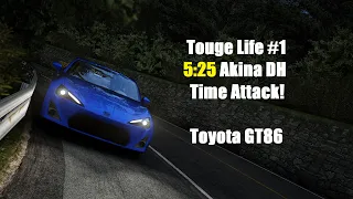 Toyota GT86 Time Attack! | Akina Downhill 5:25 | Touge Life #1