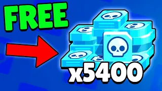 I Got 5400 Credits FOR FREE in Brawl Stars!