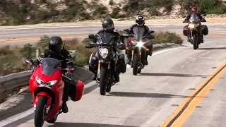 Honda Interceptor vs Kawasaki Versys 1000LT vs Suzuki V Strom 1000 Adventure vs Yamaha FJ-09