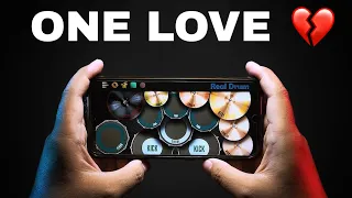 One Love | Real Drum Cover | Pro Level Drumming on Mobile App | Sanjay Paspureddy ❤️‍🔥