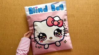 Blind Bag paper 💖 Hello Kitty 🎀 ASMR / satisfying opening blind bag / Sanrio theme