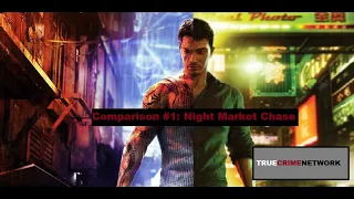 True Crime: Hong Kong vs. Sleeping Dogs Comparison Video #1 - Night Market Chase [1080p 60fps]