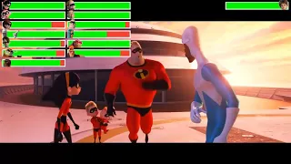 The Incredibles vs. Evelyn Deavor with healthbars