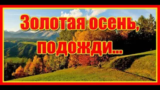 "Золотая осень, подожди... Не гаси моей любви рассвет..." Красивая песня о любви. Евгений Войнов.