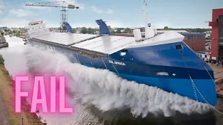 Ship LAUNCH Big Waves FAIL