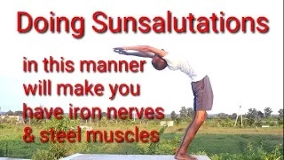 Surya Namaskar  Mantra 12 Times | Powerful Surya Namaskar Mantra With Lyrics | Sun Salutations |Yoga