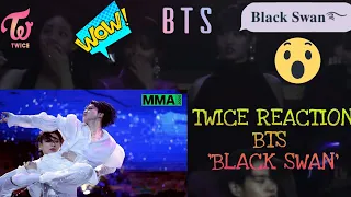TWICE Reaction to BTS 'Black Swan' Performance | MMA 2020