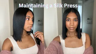 Maintaining a Silk Press|Wrapping hair, Hot showers, Working Out