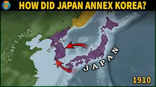 How did The Empire of Japan annex Korea?