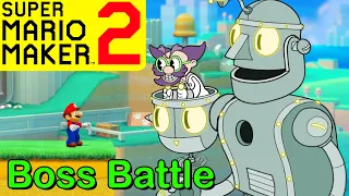 Mario Maker 2 - How to make DR KAHL'S ROBOT boss battle (Mario Maker 2 Boss ideas)(CUPHEAD bosses)
