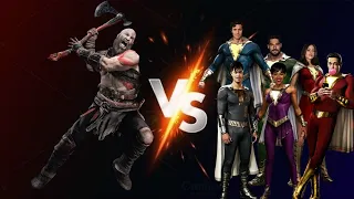 KRATOS VS SHAZAM FAMILY 🔥