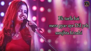 Ek Tarfa Pyar Lyrics || Srishti Bhandari Bollywood songs Skm Lyrical world's