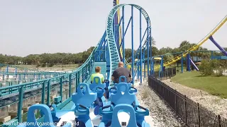 Wave Breaker: The Rescue Coaster Middle Row (HD POV) SeaWorld San Antonio