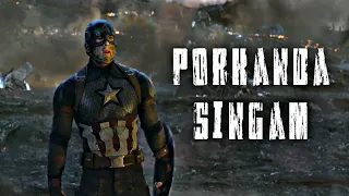 Captain America X Porkanda Singam|Captain America status|ABeditz|
