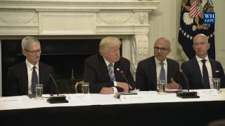 President Trump Participates in an American Technology Council Roundtable 6/19/17