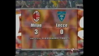 2003-04 (4a - 28-09-2003) Milan-Lecce 3-0 [Shevchenko,Shevchenko,Tomasson] Servizio D.S.Rai2