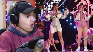 Becky G - Sin Pijama [En Vivo] ft. Natti Natasha | cantan “Sin Pijama” | Premios MTV MIAW 2018