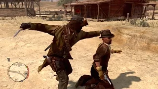 RDR 1 (PS3) - Funny Ragdolls Compilation - Euphoria Physics - Bounty Free Roam Gameplay