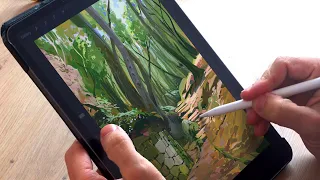 Painting a Forest On Procreate | Digital Plein Air