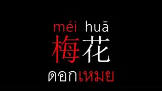 梅花/MéiHuā/ดอกเหมย/แค่ฟังเพลินๆหรือร้องตามก็ได้เรียนภาษาจีนและจดจำอักษรจีนได้โดยอัตโนมัติ